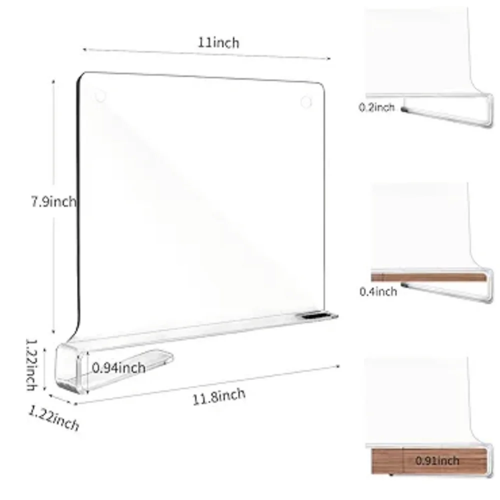 Acrylic Shelf Dividers *Plastic*